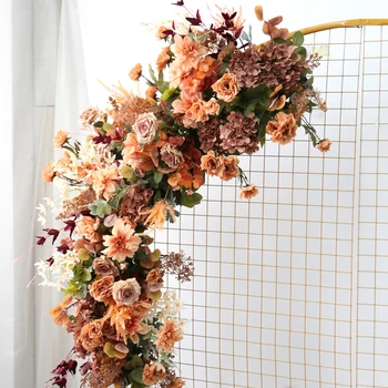 European stil retro aranjament de flori arc de nunta pânză curte flori ușa set de elemente de recuzită consumabile simulare flori de matase