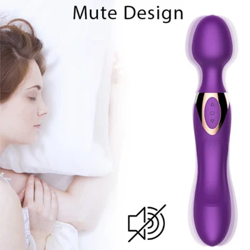 VETIRY Mare Puternic Vibrator G-spot Stimulator Clitoris Cap Dublu Vibrator pentru Femei Bagheta Magica Jucarii Sexuale Masturbari sex Feminin