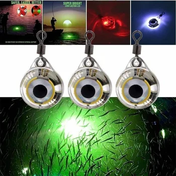1buc pește lumină mini momeala lumina LED adânc picătură de apă subacvatic în formă de ochi calmar momeala luminos momeala