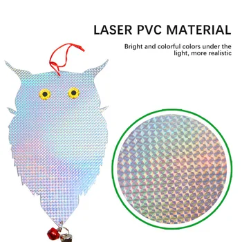 Reflectorizante Bufnita Grădină Consumabile Laser Agățat Reflectorizante Bufnita Sperietoare De Porumbei Ciocănitoarea Pasăre Respingător