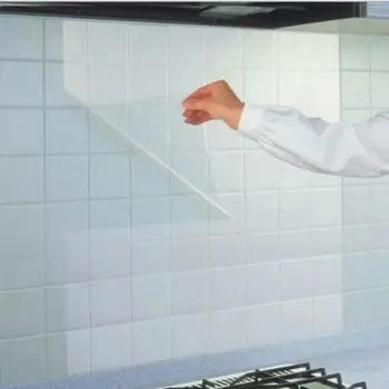 Bucatarie Backsplash Tapet Ulei Bucătărie Dovada Folie Autocolant Autocolante de Perete de Hârtie DIY Ulei-Dovada Transparent Utile Detașabil