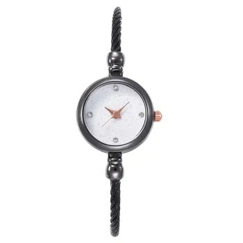 Minimalist cuarț ceas nou doamnelor aliaj sârmă de oțel curea brățară ceas retro CHIC vânt proaspăt mic elev ceas cadou часы X5