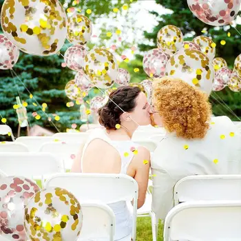 10buc/set Aur Rose Confetti Balon Set Petrecere Baloane Aniversare de Nunta Decor Balon Cadou pentru Oaspeții de Nunta