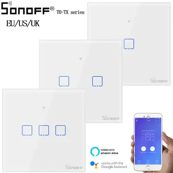 Sonoff T0 UE NE-a UNIT Wifi Lumina de Perete, Comutator Tactil Inteligent Acasă Comutator Wireless eWeLink de Lucru de la Distanță Cu Alexa de Start Google IFTTT