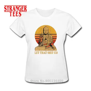 2020 Stil Vintage Topuri Tee Lasa Ca treaba Merge din Bumbac Tricouri femei Tricouri Buddha Tricou Adult Tricou Hip Hop Camiseta