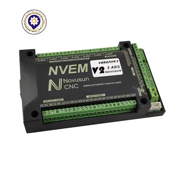 CNC controller NVEM 3/4/5/6axis mach3 card de control interfață Ethernet+ 4/6axis Pandantiv roata de mână MPG cu Oprire de Urgență