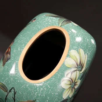 Ceramica Cutie De Tesut Nou Stil Chinezesc Hârtie Colectorului Living Șervețel Cutie Decor Acasă Hotel Accesorii Bucatarie Organizator