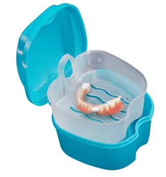Noua proteza baie cutii caz de machiaj organizator dinți falși cutie de depozitare cazuri dentare containere cu filtru de ecran Aparat dentar