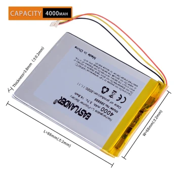3 fir 386888 3.7 V 4000MAH 357090 Li-ion baterie pentru tableta pc de 7 inch, 8 inch E-book Onyx Boox Darwin 3 onyx boox caesar2