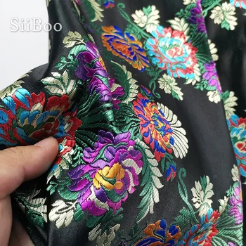 Italia stil retro de înaltă densitate multi-culoare broderii florale jacquard tesatura brocart pentru DIY sac de pantofi tecidos pentru a detecta orice SP6057