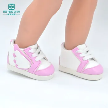 7cm Mini Papusa accesorii pentru 17inch Jucărie Nou Născut păpușă și American papusa de Moda bomboane-pantofi din piele de culoare Fata cadou