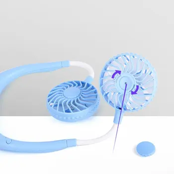 Ușor de purtat Leneș Sport Halter Fan Mini Agățat de Gât Ventilator USB Reîncărcabilă Acoperi Ștreangul de Sport Ventilatorului de răcire a Aerului în aer liber