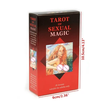 Englezesc complet Tarots de Magie Sexuală 78 Punte Carte pentru Adulți Tabla de Joc Divinație