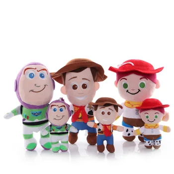 15-25cm Disney Toy Story Woody, Buzz Lightyear Jessie Jucărie de Pluș Umplute Papusa Cadouri pentru Copii
