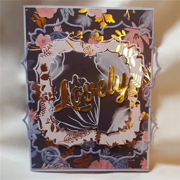 YaMinSanNiO Frontieră Moare Cadru de Metal de Tăiere Moare pentru DIY Scrapbooking Ambarcațiuni Card de Ștanțare Die Cut Nou Șablon Șablon