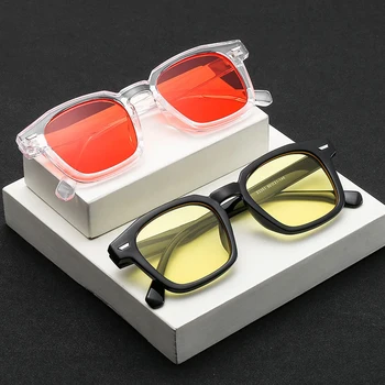 Noul Retro ochelari de Soare Patrati Bărbați coreea Simplu Mic Cadru de Moda Ocean ochelari de Soare Moda Doamnelor trebuie Să-Au UV400 Zonnebril