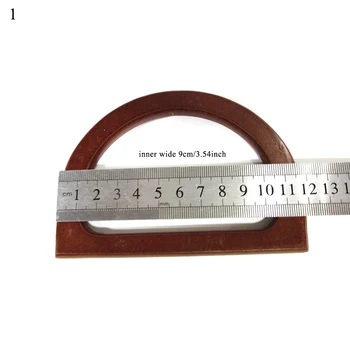 Înlocuirea DIY Sac Rotund Cadru din Lemn Sac Mânere Mâner Pentru Manual Tote Geanta Accesorii Geanta Pentru Saci de Înaltă Calitate, Mânere