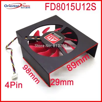 FD8015U12S 75mm 12V 0,5 a 4 fire de Ventilator pe placa Video Pentru MSI R7950 AMD Radeon HD 7870 Ventilatorului de Răcire