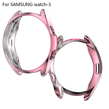 Caz Pentru Samsung galaxy watch 3 41mm 45mm capacul barei de protecție Accesorii Protector Plin de acoperire de silicon de Protecție a Ecranului