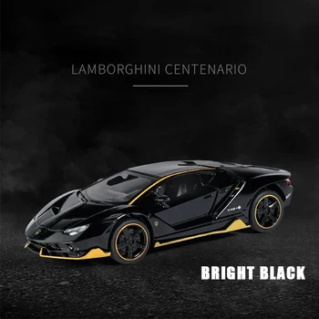 1:32 turnat sub presiune din Aliaj Model de Masina in Miniatura Lamborghini LP770-4 Supercar Metal Vehicul pentru Copii Colecția de Cadouri de Crăciun de Jucărie