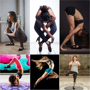 1 Pereche Doamnelor Anti-Alunecare Bumbac Șosete Yoga De Înaltă Calitate Bandaj Fete Dans Balet Sosete Antiderapante Rapid-Uscat Femei Sosete De Bumbac