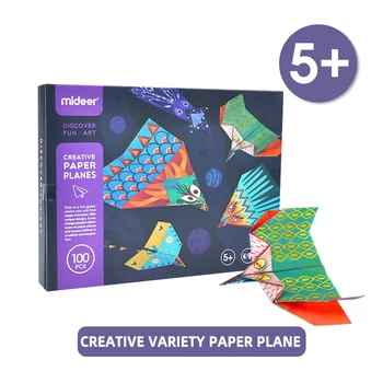 Mideer Copii Amuzant Popular Avion De Hârtie Colorate Copilul Mai Devreme De Învățământ Origami Jucării Lucrate Manual Mai Vechi De 5 Ani