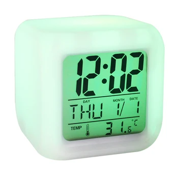 Băieți Și Fete, Ceas Deșteptător Ușor Pentru a Seta Display Mare Portabile Ceas de Noapte LED-uri Ceas de Noapte cel Mai bun Cadou Pentru Copii D1