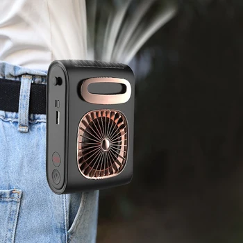Gât Fan Hands Free Personale Talie Ventilator cu Reîncărca Bateria Agățat Colier Ventilator Aer Conditionat