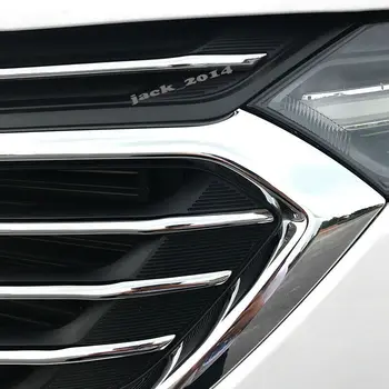 Argint ABS Cromat Fata de Centrul Grătar Grila Capac Ornamental 5pcs/set se Potrivesc pentru Chevrolet Equinox 2017 2018