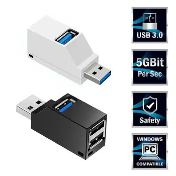 Mini Hub USB USB 3.0 de Mare Viteză 3 Porturi Splitter Box Adapter Directă USB Hub Expansiune Pentru Laptop Macbook
