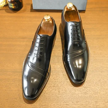 Desai Barbati Pantofi Din Piele Alunecare Pe Pantofi Pentru Rochie Formală Din Dantelă Pantofi Oxford Pentru Nunta Siguranță Moda