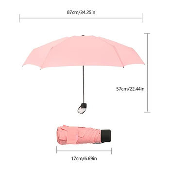 Ultra light 5 pliere umbrela,Mini-Buzunar Umbrela Femei UV Mici Umbrele, Umbrele de soare Fetele Anti-UV rezistent la apa Portabil de Călătorie