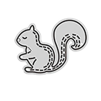 Noi 2021 Cusute Squirrel Animale de Tăiere de Metal Moare pentru DIY Scrapbooking și Luare de Card Decorative Relief Ambarcațiuni Fără Timbre