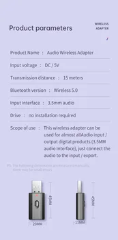 2021 Bluetooth USB 5.0 Adaptor Dongle Pentru Calculator PC Mouse Wireless Keyboard Aux Bluetooth Audio 5 Receptor Tran
