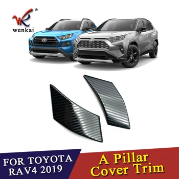 Pentru Toyota RAV4 XA50 2019 2020 Fibra de Carbon Fereastra Mașinii O Stalpi Autocolant Decorativ de Exterior Accesorii 2 BUC Auto-Styling