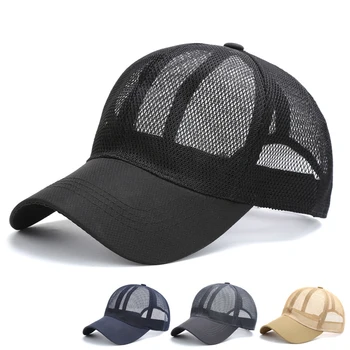 Femei Barbati Tenis Șapcă De Baseball Ochiurilor De Plasă Respirabil De Vară Sport Capace Coada De Cal Titularul Casual Snapback În Aer Liber Reglabil Trucker Hat