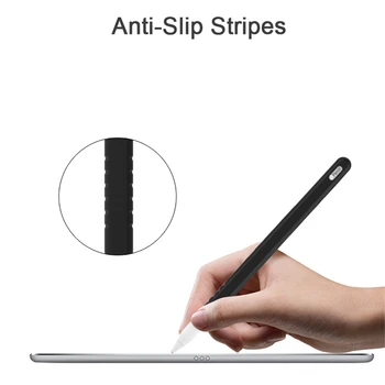 Husa silicon pentru Apple Pencil a 2-Manșon de Protecție a Pielii Titularul de Acoperire pentru iPad Pro, Tableta Dovada de Praf Non-Alunecare Accesorii Pen