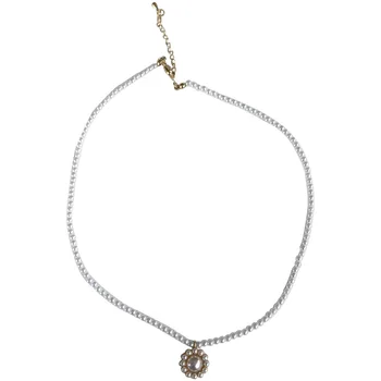 BLC-46 Temperament sălbatic doamna sentiment blând colier de perle clavicula lanț de femei de zi cu element de lux lumina lanț
