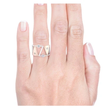 Creative Triunghi Cristal Inele Pentru Femei La Modă Geometrice Aliaj Pentru Petrecerea De Nunta Inel De Bijuterii 2020 Vânzare Fierbinte Accesorii