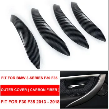 4BUC LHD RHD Negru-Pian Auto Interior Ușă Interioară Trageți Mânerul Exterior Fata-Spate, L R Proteja Pentru BMW F30 F80 F31 F32 F33 F35 13-18