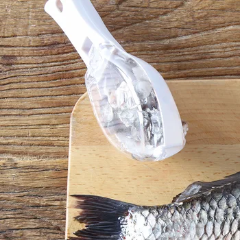 Pielea de pește Perie Răzuire de Pescuit la Scară Perie Răzătoare Elimina Rapid Pește cuțit de Curățare Curățător de Detartraj Cu Racleta Cuțit Dispozitiv