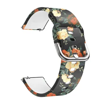 Moda Print Floral Curea Silicon Pentru Xiaomi Haylou Solare LS05S Watchband xaomi xiomi xiami xioami Inteligente Curele de Ceas Brățară