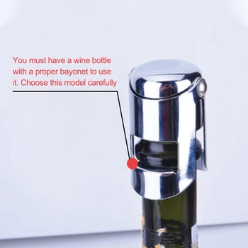 Sticla De Sampanie Dop Din Oțel Inoxidabil Gonflabile Spumante Anti-Derapare Scurgere De Vin Roșu, Dop De Uz Casnic Practice Consumabile