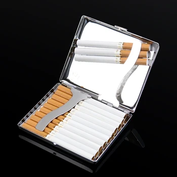 20 de Bastoane Trabucuri Țigări Tobacoo Cutie de Caz Suport de Moda de Metal de Buzunar Cutie de Depozitare Container Cadouri pentru Bărbați Accesorii de Fumat
