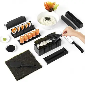 10 BUC/Set Sushi Maker Kit Echipamente,Orez Japonez Tort Minge Face Sushi Mucegai Multifunctional Rola Instrumente de Mucegai Sushi X0I9