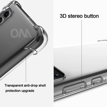 Rezistent la șocuri Transparent Caz pentru Samsung Galaxy F62 F41 Silicon Cazuri de Telefon pentru Galaxy A51 A71 clar Moale Airbag Capac Spate