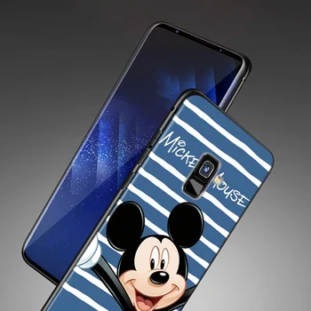 Desene animate Disney Roz Minnie Mickey Mouse-ul Pentru Samsung Galaxy A9 A8 A7 A6 A5 A3 Star Plus 2018 2017 2016 TPU Caz Telefon din Silicon