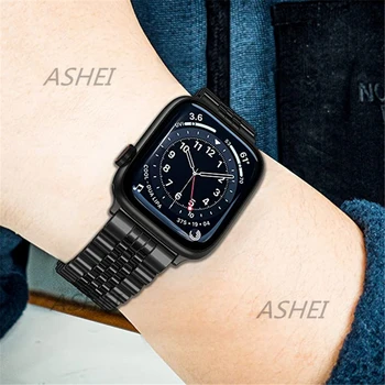 De lux watchband pentru apple watch se 44mm 40mm curea iwatch 6 5 4 3 42mm 38mm trupa brățară din Oțel Inoxidabil pentru applewatch curele