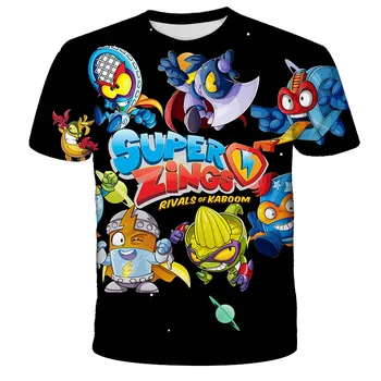 3D Baieti Super Sonic Zings Imprimare Fete Funny T-shirt Superzing Copii 2021 vara Haine Copii Haine kinder Baby Topuri Tricouri