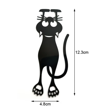 1/5/10buc Marcaj Negru Forma Cat Tubulare din PVC Cat Marcaj 12.3 cm cel Mai bun Preț